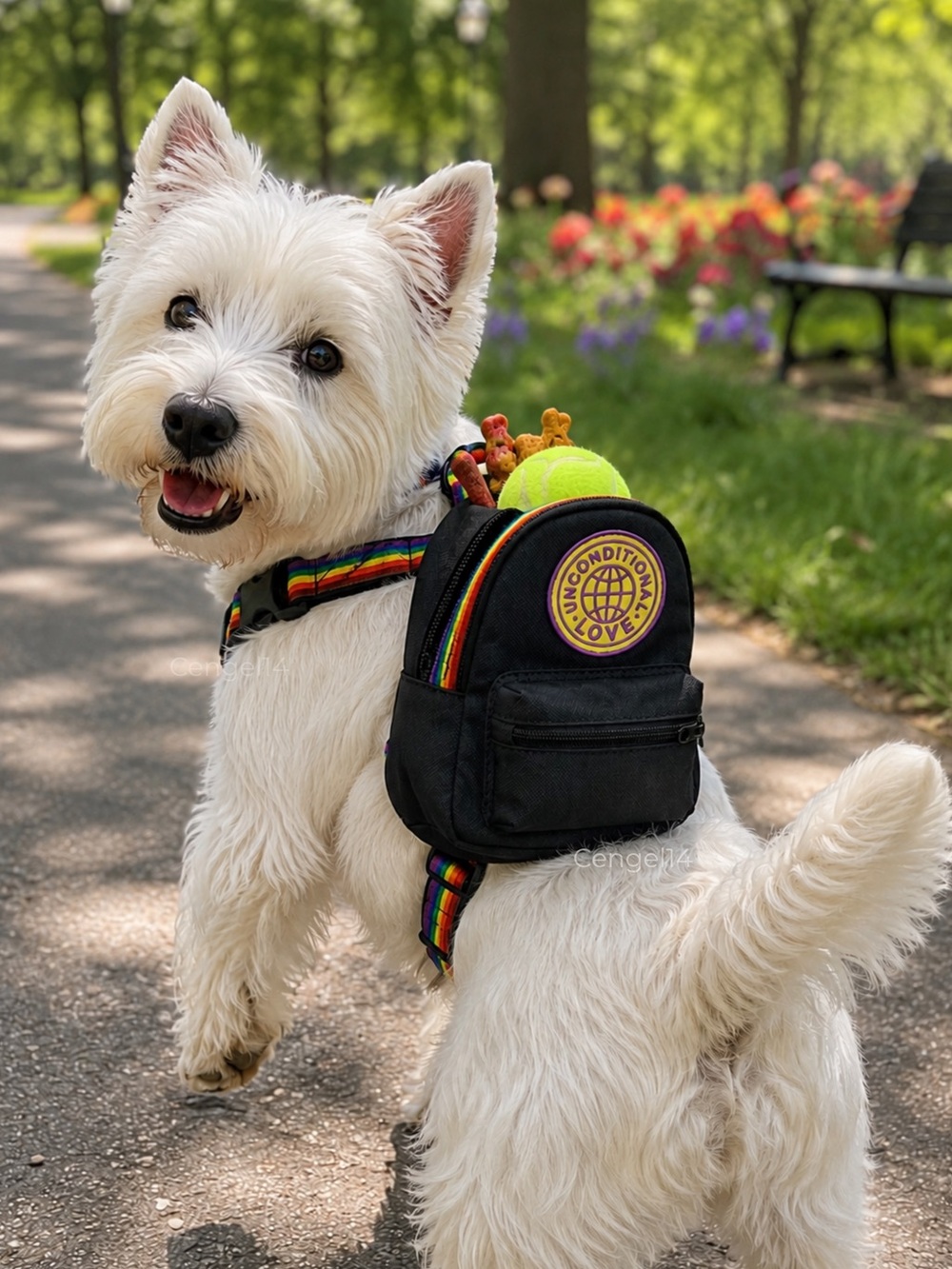 Boots & Barkley Pride Dog Harness Backpack XXS/XS NWT